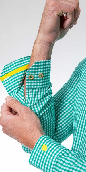 camisa-sirlemon-fabricada-en-españa-vichy -verde