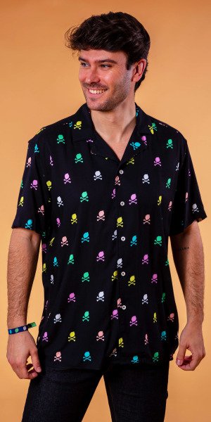 Camisa_sir_lemon_viscosa_limon_calavera_negra_estampado_pastel