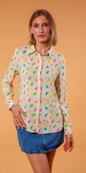camisa_lady_lemon_viscosa_estampado_original_limones_ceras_colores_fabricada_en_españa