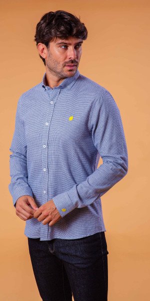 camisa_sir_lemon_pata_de_gallo_azul_fabricada_en_españa