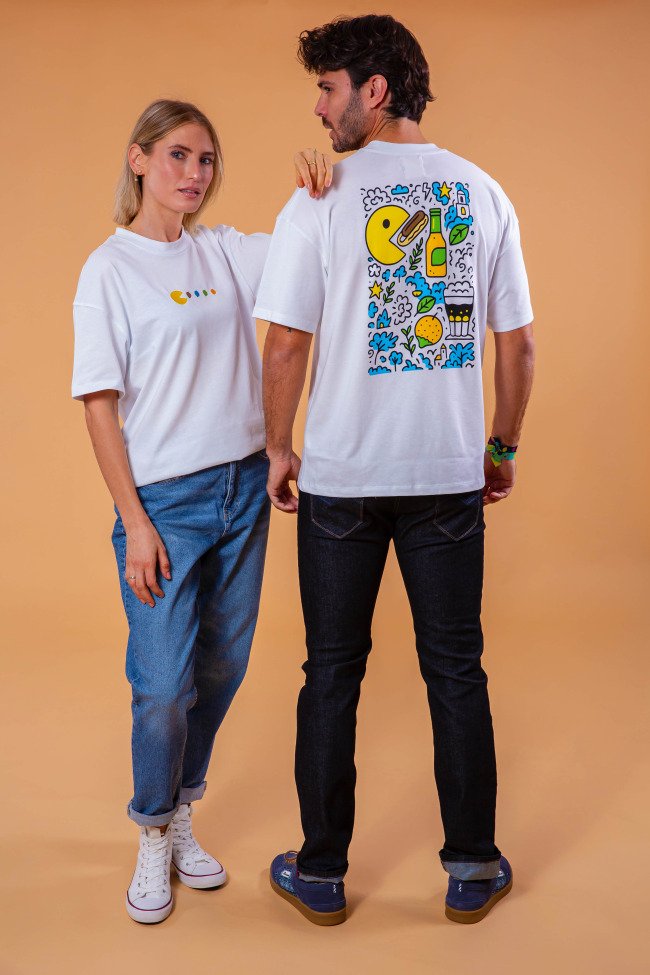 camisa-unisex-sirlemon-oversize-blanca-gastronomica-comelimones